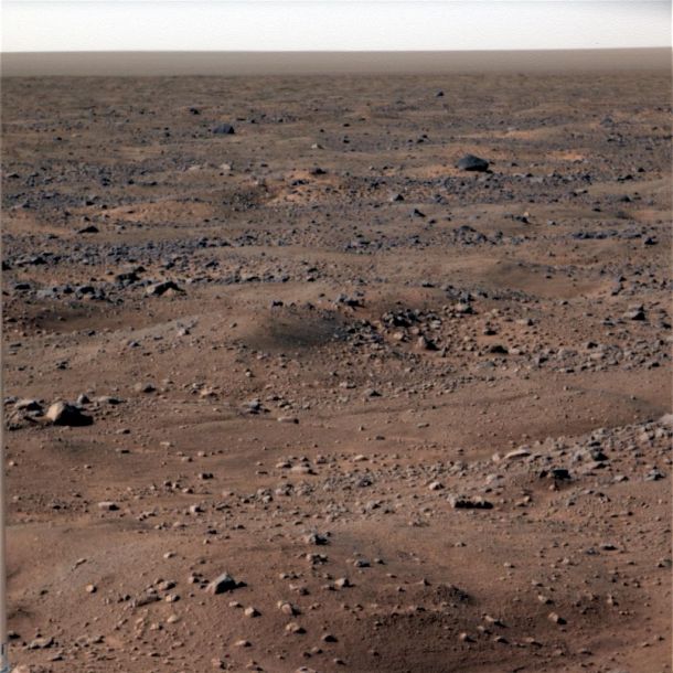 Overfladen på Mars. Foto: NASA/JPL-Caltech/University of Arizona/Texas A&M University