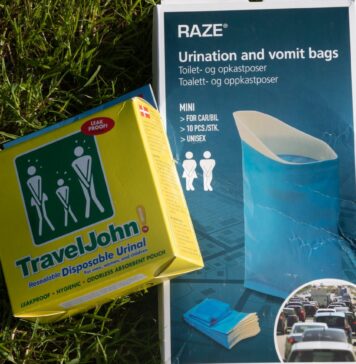 Test af tisseposer - mobil urinal i ubelejlige situationer